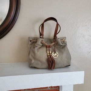 Michael Kors Gold Canvas tote